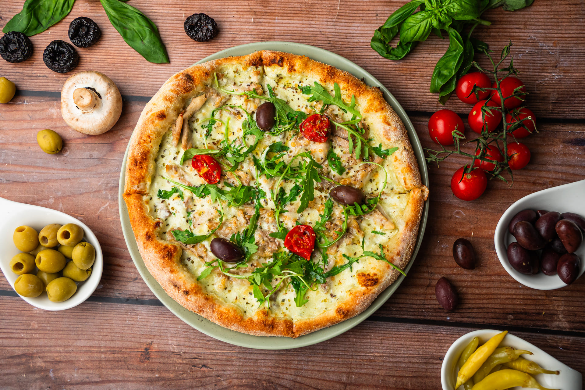 Pizza Pesto Piletina